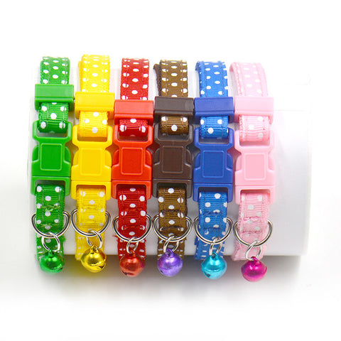 Hot Sale 6 Colors Safety pet collars Hot Cute Bell