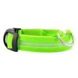 Safety Pet Collar For Lighted Up Nylon Solid LED