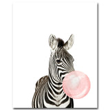 Bubble Gum Animal Canvas Prints