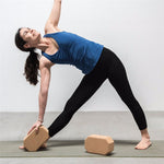 Premium Natural Cork Yoga Block - Angled Edges