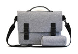 Felt Messenger Laptop Bag & Pouch - 2 sizes