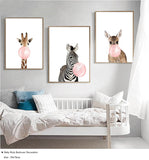 Bubble Gum Animal Canvas Prints