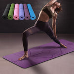 Om Yoga Mat with Position Lines - 6 colors