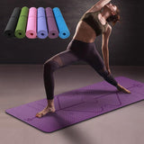 Om Yoga Mat with Position Lines - 6 colors